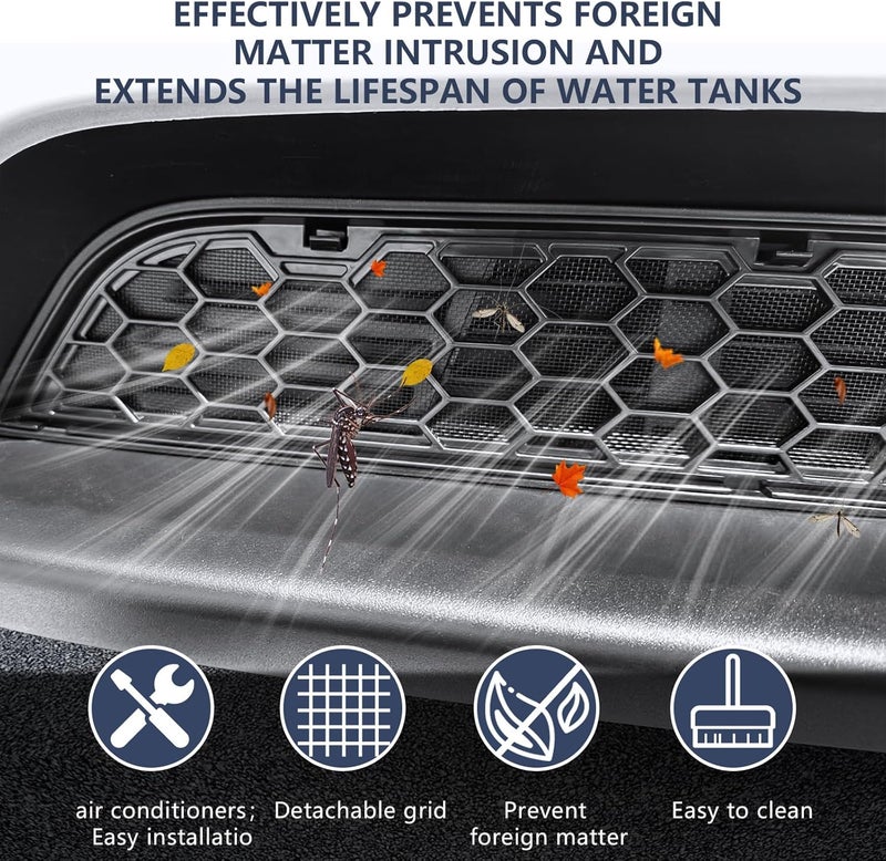 SHINELINERS Grille Mesh Insert for Tesla Model Y Juniper 2025 2026, Matte Black Front Air Vent Cover, Insect Protection(Only for Premium) - Image 2